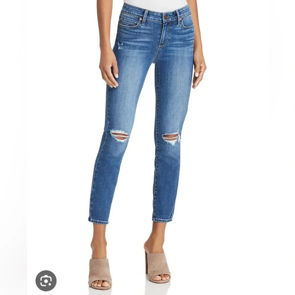 Paige Crop Jeans Verdugo Medium Wash Size 25 - Picture 6 of 6